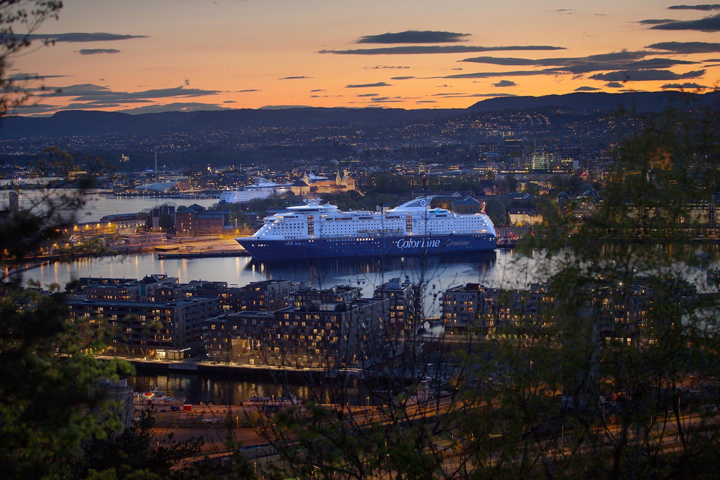 14.00 uur vertrek per Color Line van Oslo naar Kiel