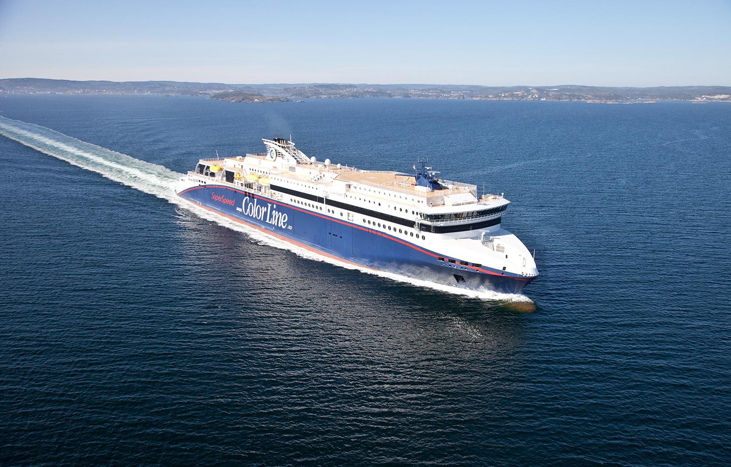 16.30 uur vertrek per SuperSpeed I van Kristiansand naar Hirtshals