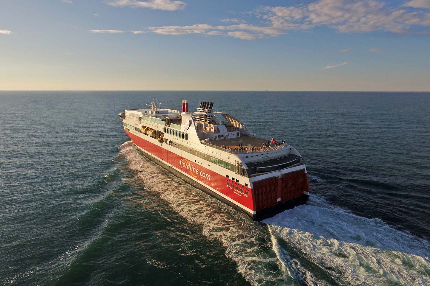 13.35 uur vertrek per Fjord Line van Hirtshals naar Kristiansand