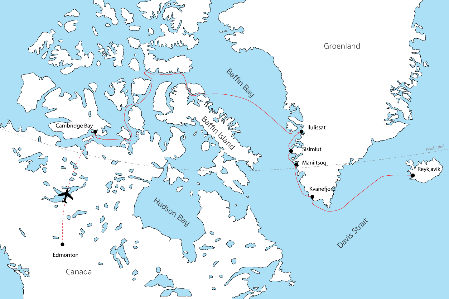 Afbeelding van Noordwest Passage IJsland Tot Canada