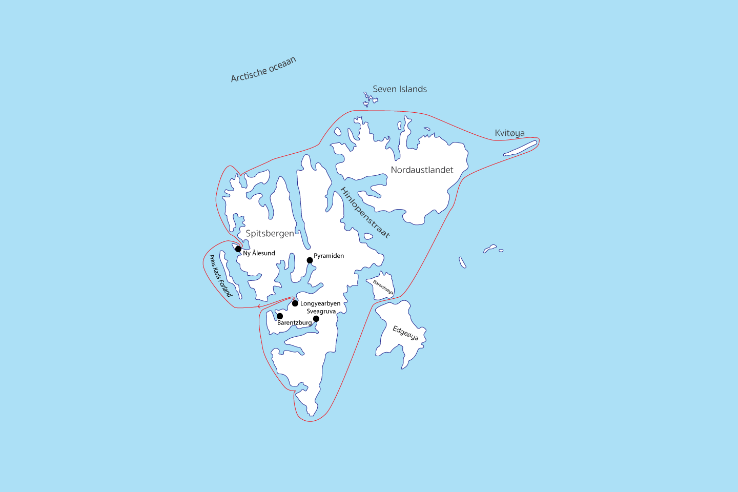 Rond De Svalbard Archipel Afbeelding van Rond De Svalbard Archipel