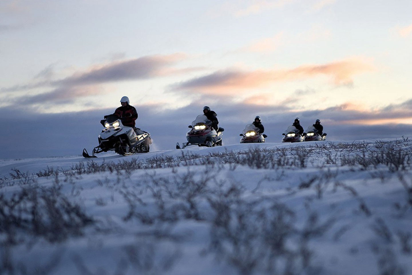 Afbeelding van Sneeuwscootersafari Alta Sorrisniva Ijshotel Iglohotel