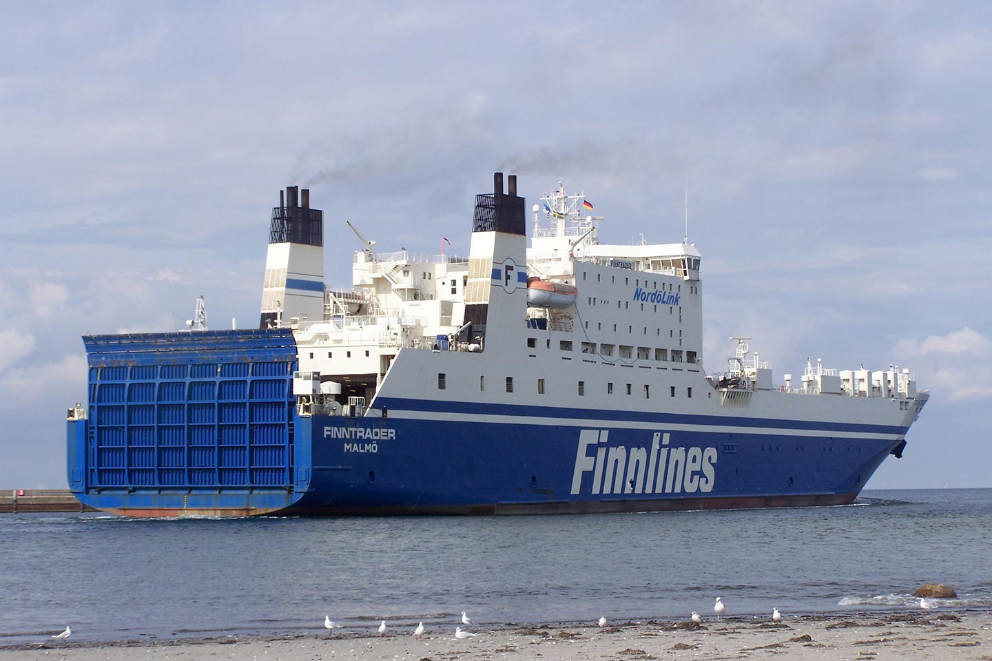 22.00 uur vertrek per Finnlines van Travemünde naar Malmö