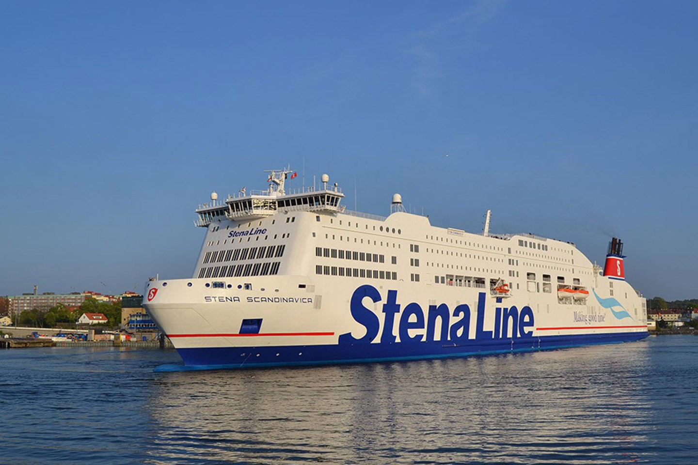 18.45 uur vertrek per Stena Line van Göteborg naar Kiel