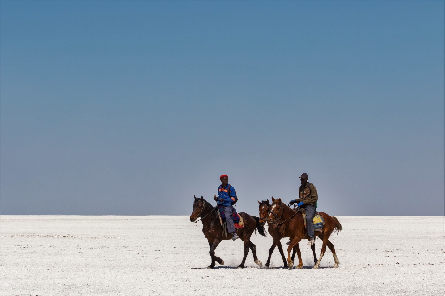 Afbeelding van Makgadikgadi Pannen Paardrijden Suid Afrika Reise