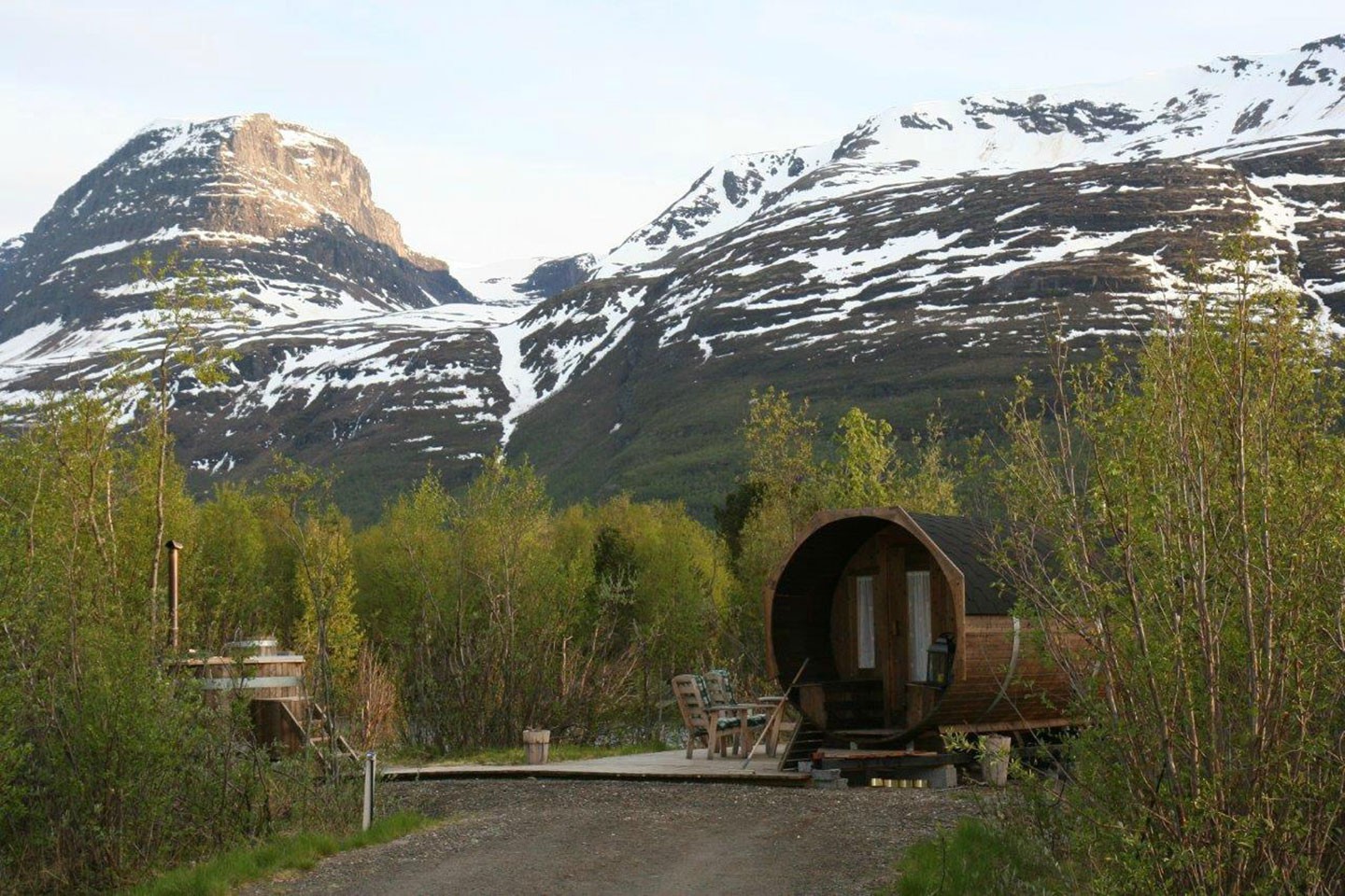 Skibotn, Strandbu camping kampeerhut