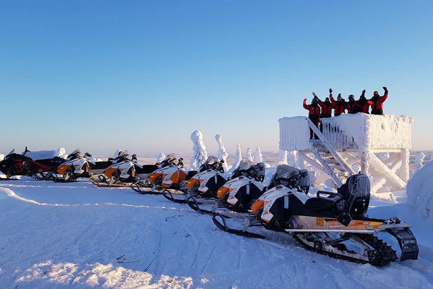 Sneeuwscootersafari Ruka