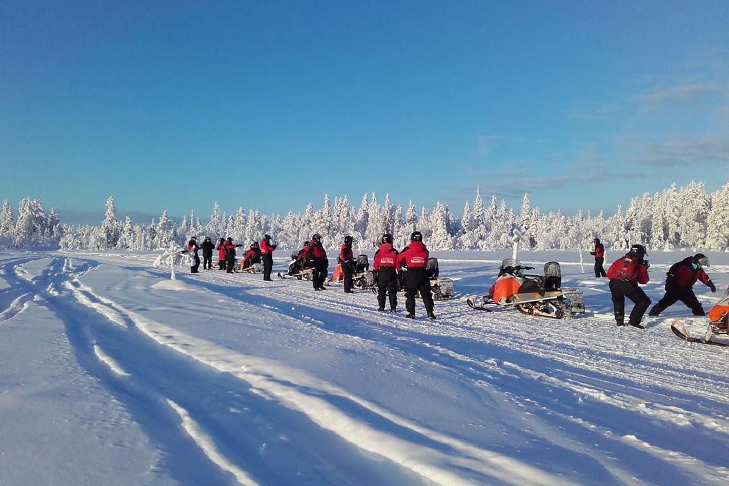 Sneeuwscootersafari Ruka