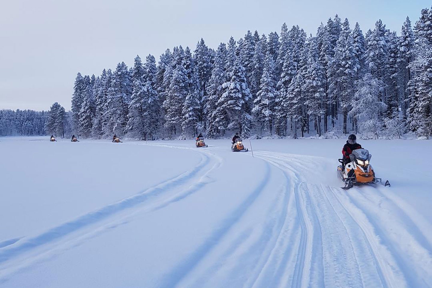 Sneeuwscootersafari Ruka