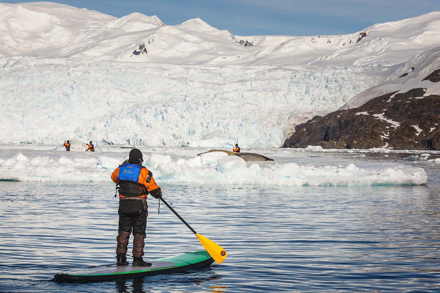 Afbeelding van Stand Up Paddling Antarctica Quarkexpeditions David