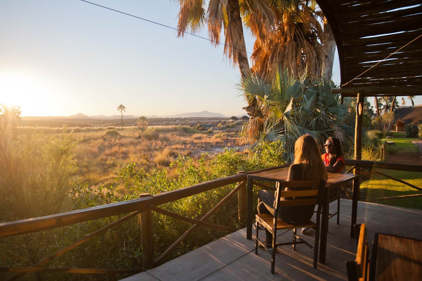 Afbeelding van Zonsondergang Palmwag Lodge