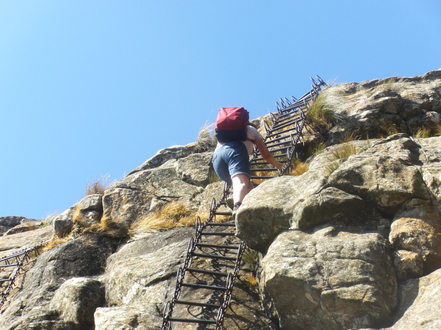 Drakensberg   Sentinel Preak Hike Chain Ladder