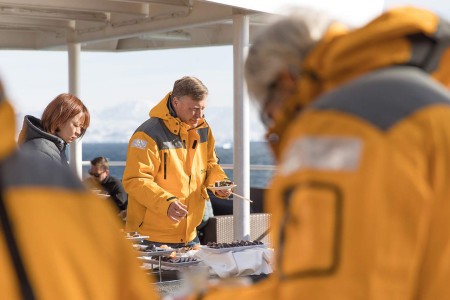 Antarctica Cruise QuarkExpeditions SamEdmonds   Barbeque Aft Deck