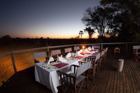 Avond Diner Rra Dinare Under One Botswana Sky