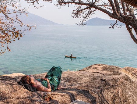 Domwe Island Malawimeer Malawi