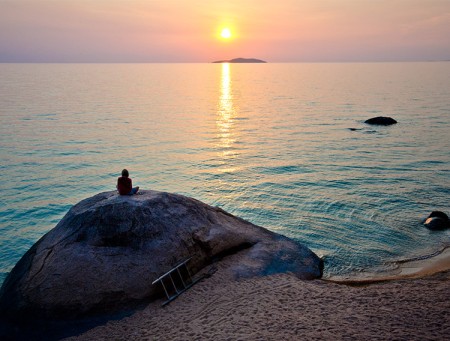 Domwe Island Malawimeer Malawi