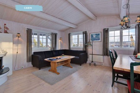 Gomobu Fjellstue Cabin Woonkamer