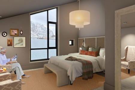 Henningsvaer Bryggehotell Illustrasjon Av Metropolis 3