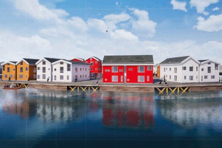 Henningsvaer Bryggehotell Illustrasjon