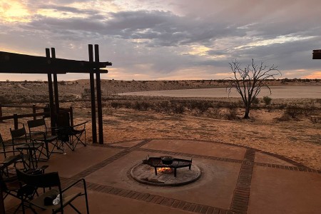 Kgalagadi Bitterpan Braaiplek Zonsondergang