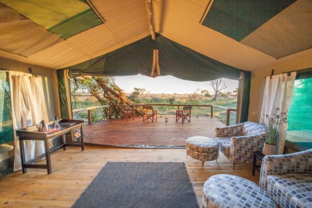 Safari Tent Rra Dinare Under One Botswana Sky