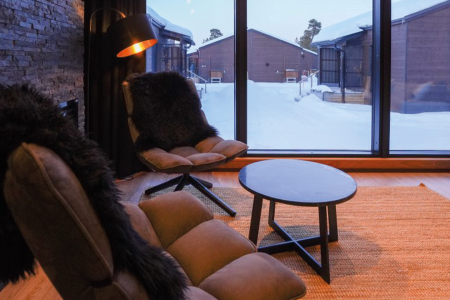 Wilderness Hotels Inari Arctic Chalet Zitruimte 2