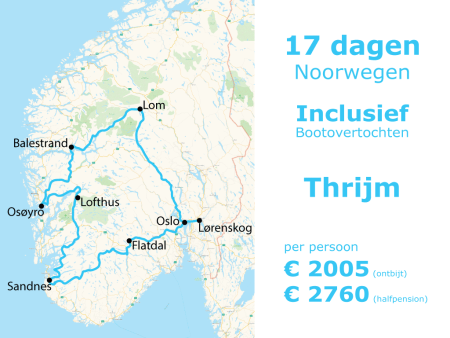 Autoroute Noorwegen Hoofdsteden Hardangervidda Sognefjell