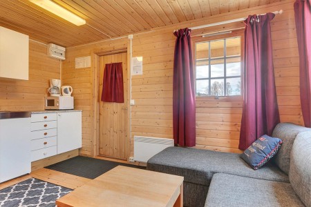 Ballangen Camping Cabin 30m2 3pers Woonkamer