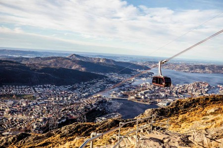 Citytrip Bergen Hodr View Over Bergen From Ulriken Cable Car Torkild Groven Ulriken