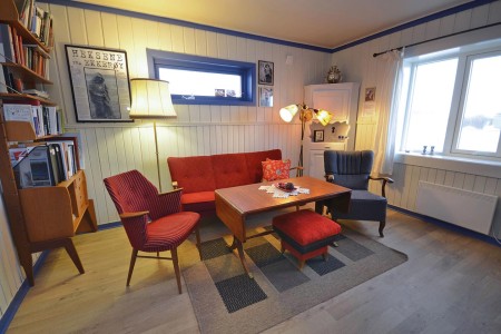 Ekkeroy Feriehus Emelie Holiday House Woonkamer