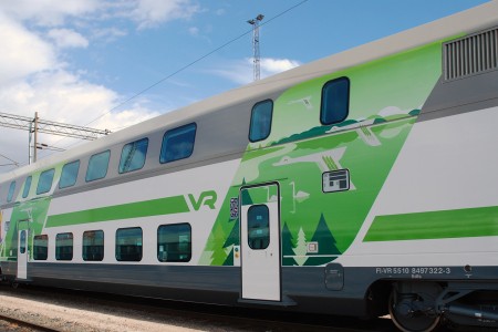 Finland Treinreis Loki IC2 Uusi Palveluvaunu