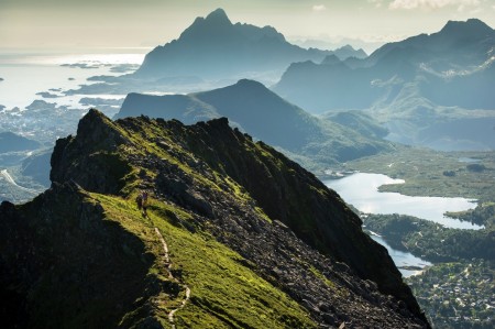 Fly Drive Noordkaap Nanna Hiking At Floya In The Lofoten Islands Ch Visitnorway