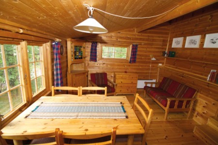 Fossumsanden Camping Hytte 7 Woonkamer