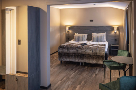 Laponia Hotell Slaapkamer Cape