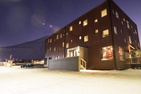 Longyearbyen The Vault Hotel Facade Cape