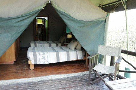 Mpila Hluhluwe Imfolozi 2 Bed Safari Tent Self Catering Bedroom