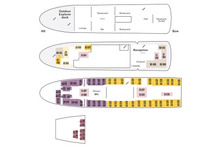 Ms Nordstjernen Hurtigruten Deckplan