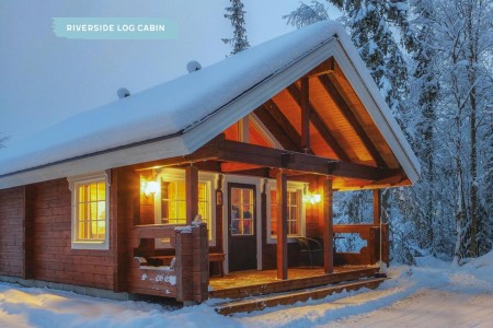 Muonio Harriniva Resort Riverside Log Cabin