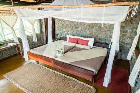 Mvuu Lodge Liwonde Standaard Tent Slaapkamer