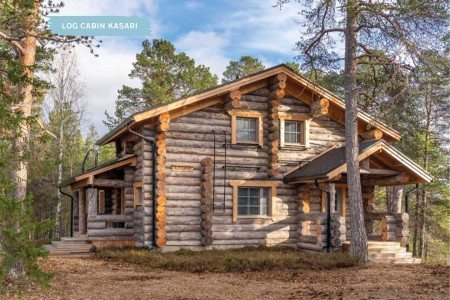 Nellim Wilderness Hotel Log Cabin