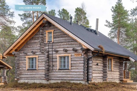 Nellim Wilderness Hotel Log Cabin Peska