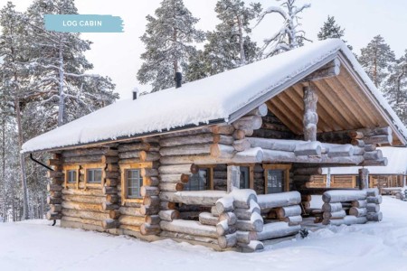 Nellim Wilderness Hotel Log Cabin