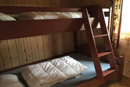 Nordkapp Camping Vakantiehuis Slaapkamer Familiebed