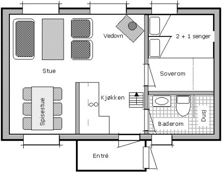 Nordseter Hytteplantegning1