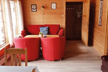 Oppdal Magalaupe Camping Hytte 6 Woonkamer