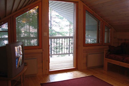 Posio Lomakeskus Himmerki Strand Villa Eetkamer Woonkamer