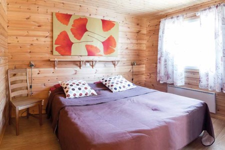 Raanujarvi Napapiirin Jarvilomat Chalets Naava Pihka Reiki Slaapkamer