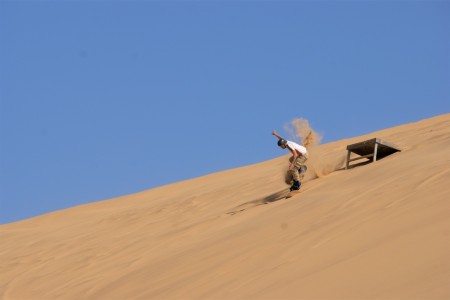 Sandboarden Swakopmund Suid Afrika Reise