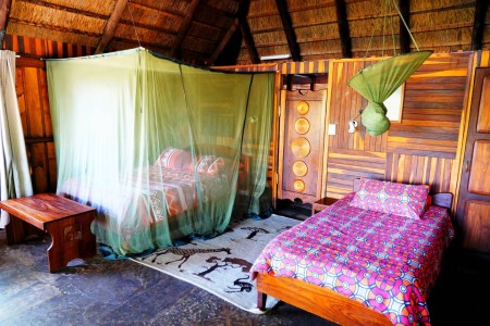 Slaapkamer Nkwazi Lodge