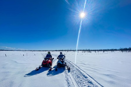 Sneeuwscootertocht Kiruna Guidetur 4